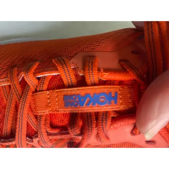 Mens Hoka Rincon 2 Red White Running Shoes Sneakers Fiesta Turkish Sea Size 8 - Picture 11 of 14